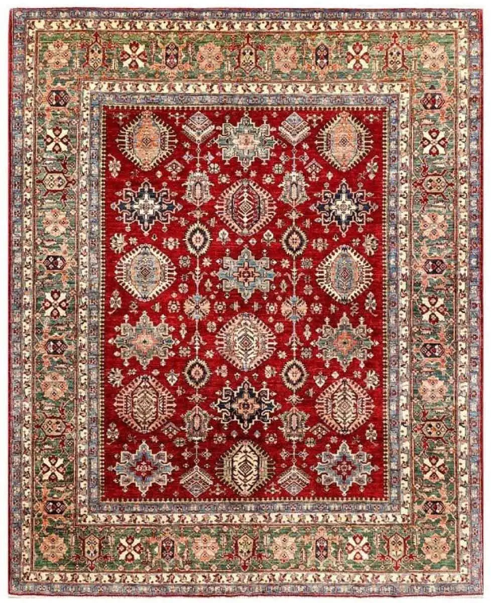 8x10 Hand Knotted WOOL RED ANT. SHIRVAN-S